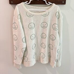 Tiny Cottons Happy Face Terry Sweatshirt Size 10Y